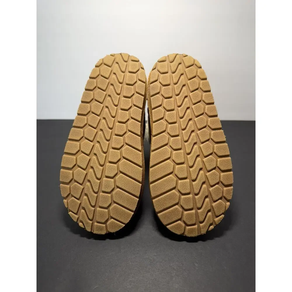 Gap Brown Suede Slip-On Ankle Bootie girls Shoes Faux Fur Lined Size 2